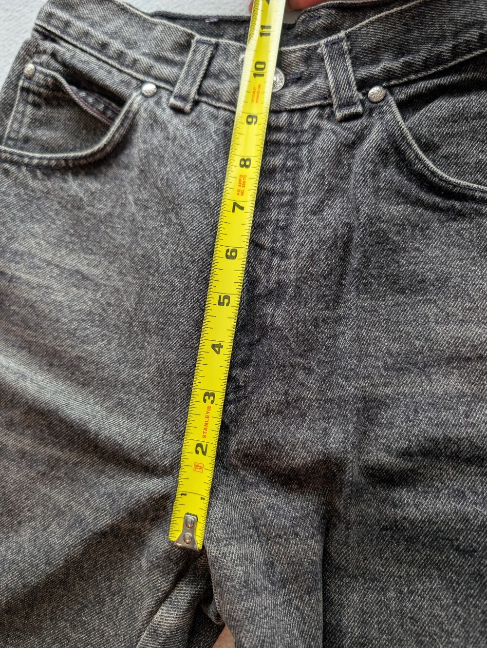 Rare 1980s Vintage Levi's 900 Series Women's Black Denim Jeans Tapered High Rise - Picture 10 of 14